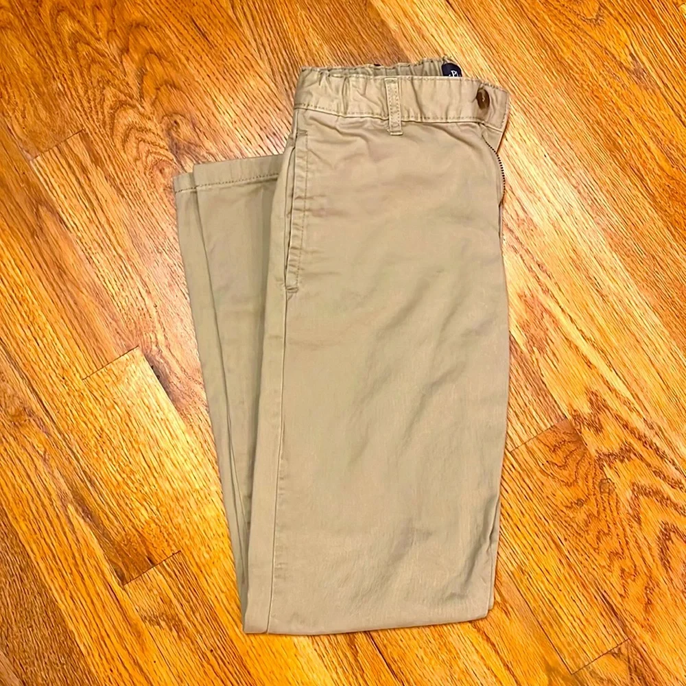 Flat Front Adjustable Waist Chinos